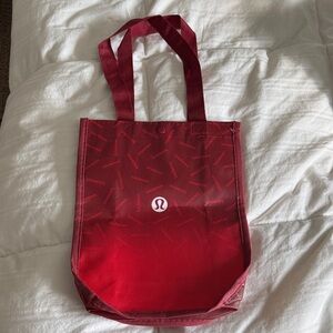 Small Lululemon Red Tote Bag